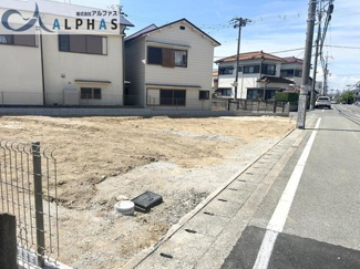 【外観】 | 加古郡播磨町北野添三丁目　建築条件なし土地 | ☆建築条件なし☆
北東側道路幅員7ｍ以上あります♪