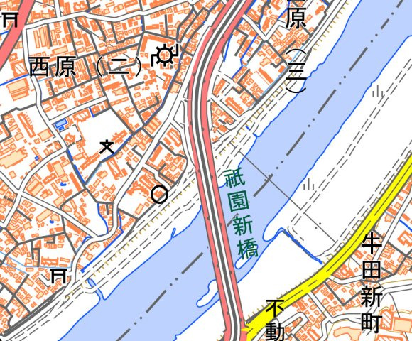 広島市安佐南区西原 1棟マンションの地図