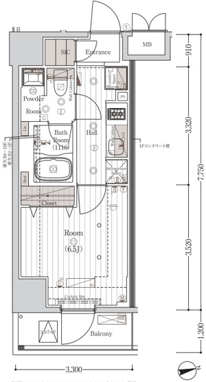【間取り】 | MAXIV南砂町