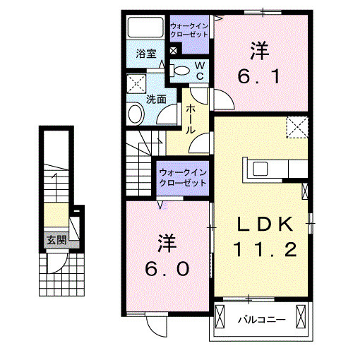 【間取り】 | パークサイド古海Ｃ