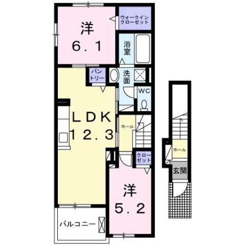 【間取り】 | ヴィア　ラッテア