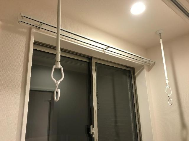 【設備】 | アヴニール | テラス側室内物干