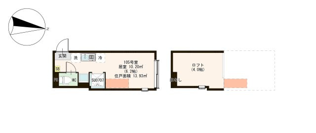 アルブル小岩の間取り