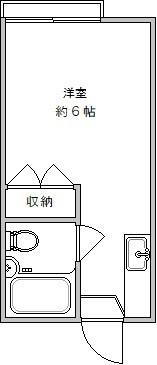 三軒茶屋アサカコーポの間取り