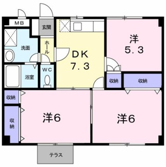 【間取り】 | ロマニー岡崎