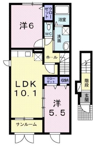 リベルタ　ミミⅠの間取り