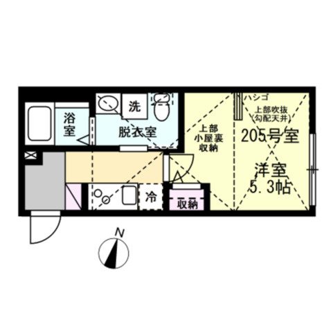 ベイルーム中央林間の間取り