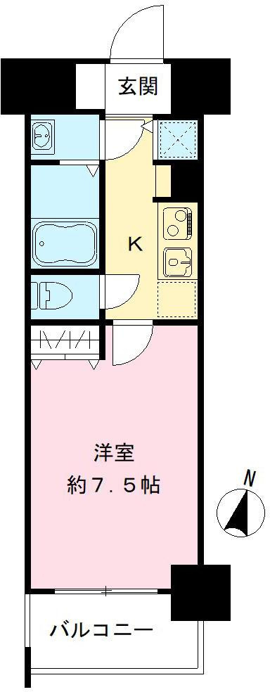 ＨＲフロントリーガル難波ＷＥＳＴの間取り