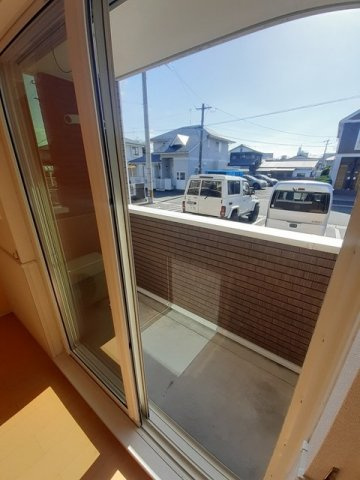 アヴェニール参番館のバルコニー