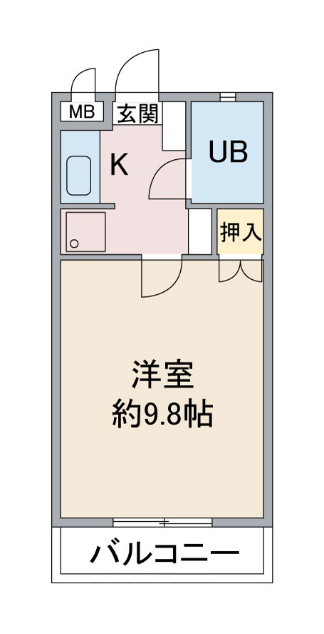 ハイツ香蘭の間取り