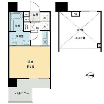 スタジオスクエア住吉の間取り