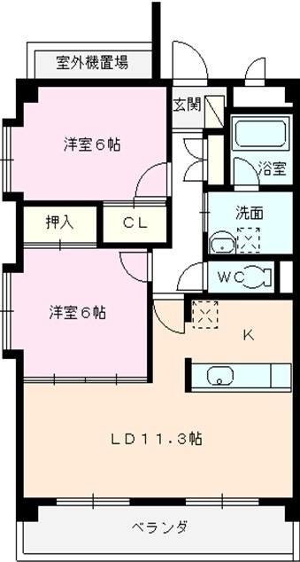 ベルフローラ一社の間取り