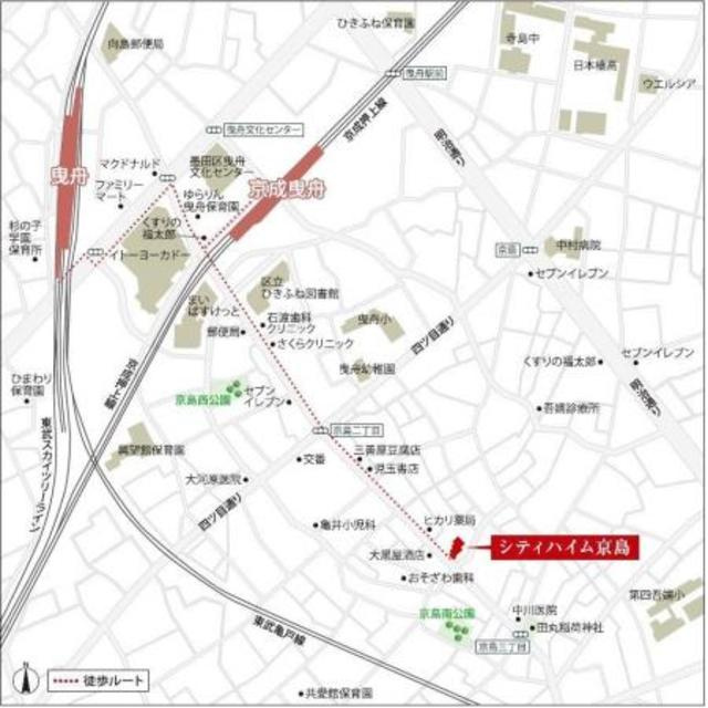 シティハイム京島の地図