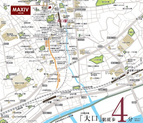 MAXIVCROS横浜大口通の地図