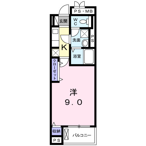 コート・ルージュ片倉の間取り