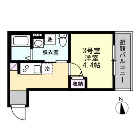 ベイルーム浜町の間取り