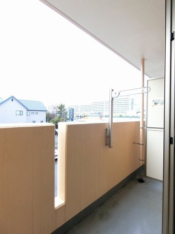 ソレイユ西町Ｂのバルコニー