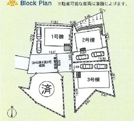 藤沢市大鋸新築戸建て　第23-2号棟の区画図|配置図「藤沢市大鋸新築戸建て」
