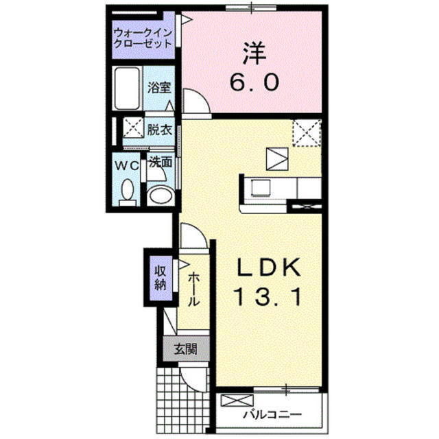 ブライトフリーデＡの間取り