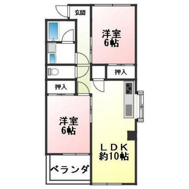 グリーンコーポ螢ヶ丘の間取り