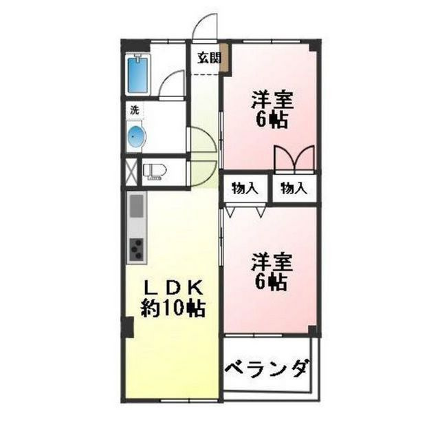 グリーンコーポ螢ヶ丘の間取り