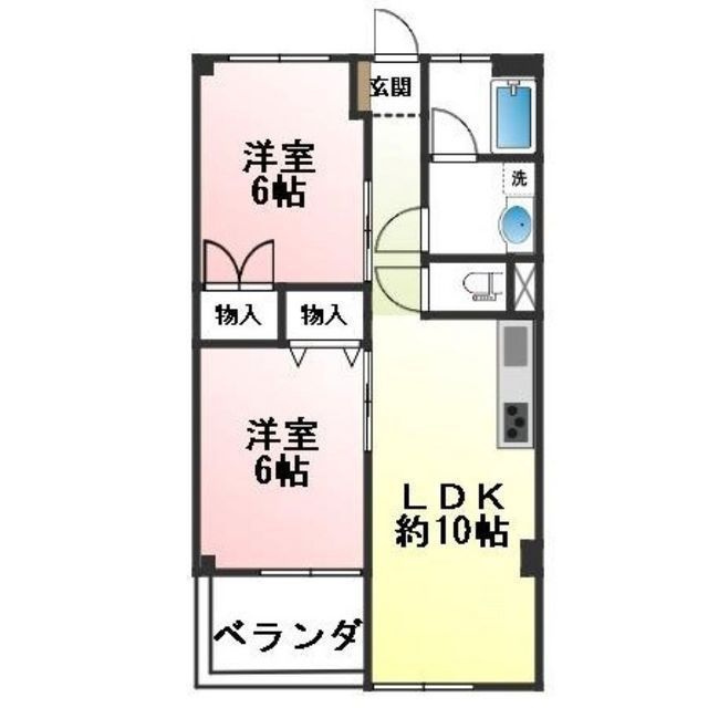 グリーンコーポ螢ヶ丘の間取り