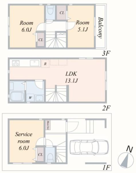 横浜市磯子区丸山２丁目の新築一戸建の間取り|使い勝手の良い2SLDK
お気軽にお問い合わせください。