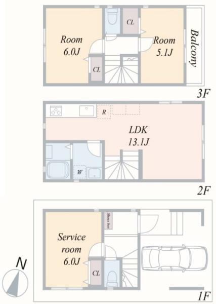 横浜市磯子区丸山２丁目の新築一戸建の間取り|使い勝手の良い2SLDK
お気軽にお問い合わせください。