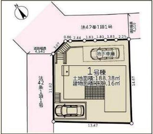 横浜市緑区三保町の新築一戸建の区画図|限定1区画の販売です！
お気軽にお問合せ下さい！