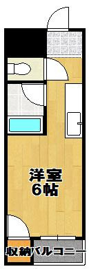 アーバンハイツ大正の間取り|★セパレートの１Ｒ★