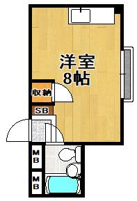 サントピア泉尾の間取り|★室内綺麗なワンルーム★
