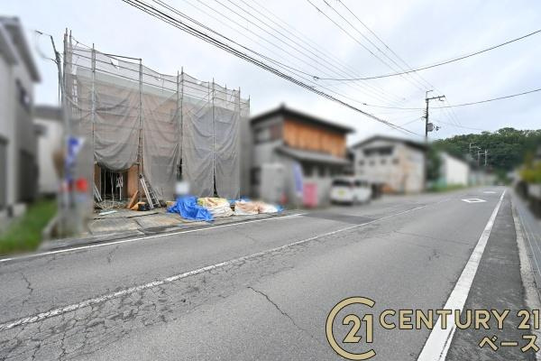 クレイドルガーデン安部木材団地 ／新築一戸建の前面道路含む現地写真|■現地撮影写真■前面道路も広々としていて安心！