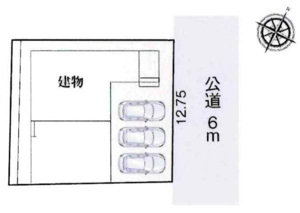 豊田市保見ケ丘　全1棟・1号棟の区画図