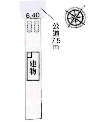 豊川市中条町第1期　全1棟・1号棟の区画図