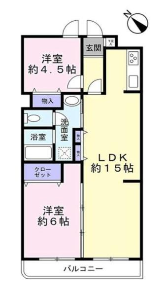 ラムズヒル蒔田の間取り