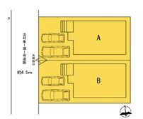 伊勢原市高森台３丁目の新築一戸建の区画図|配置図