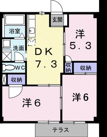 【間取り】 | メゾンドオオタⅡ