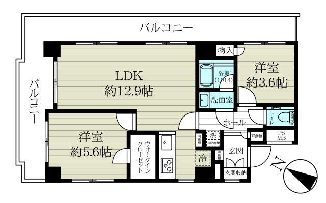 セザール浦和の間取り|2026年6月撮影。