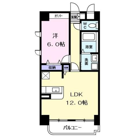 ラフレシ－ル　タミの間取り
