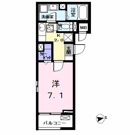 エクセルシオールⅠの間取り