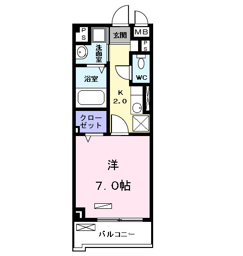 プラシード　Ⅰの間取り