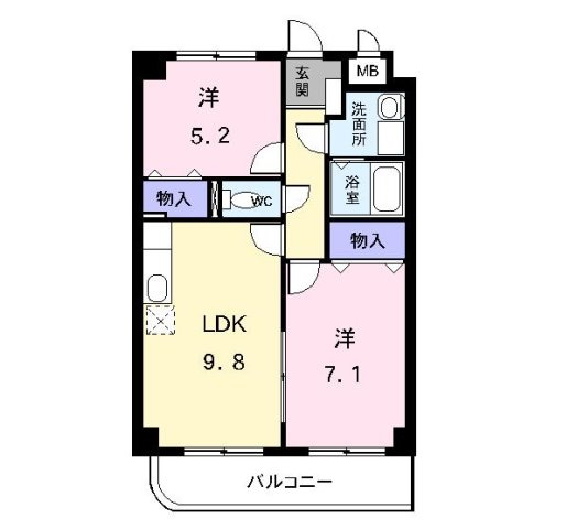 クラールヴィラの間取り