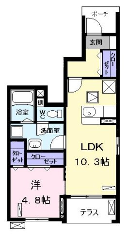 プリムローズ　Ｍの間取り