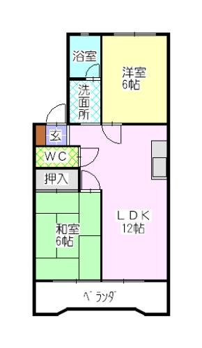 シャトー芝の間取り