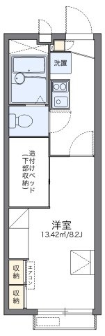 レオパレス砂漠のバラの間取り|代表的な間取のため実際の間取とは異なる場合があります
