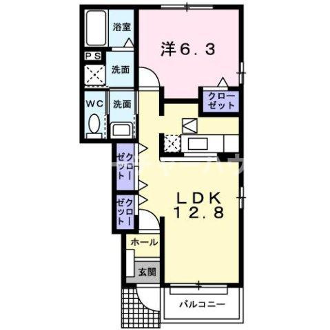 エアリーヒル　Ｂの間取り