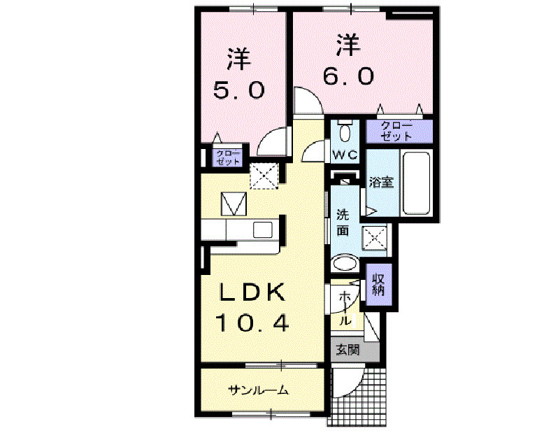 エターニティーＢの間取り