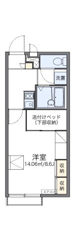 レオパレスフローラＭＫの間取り