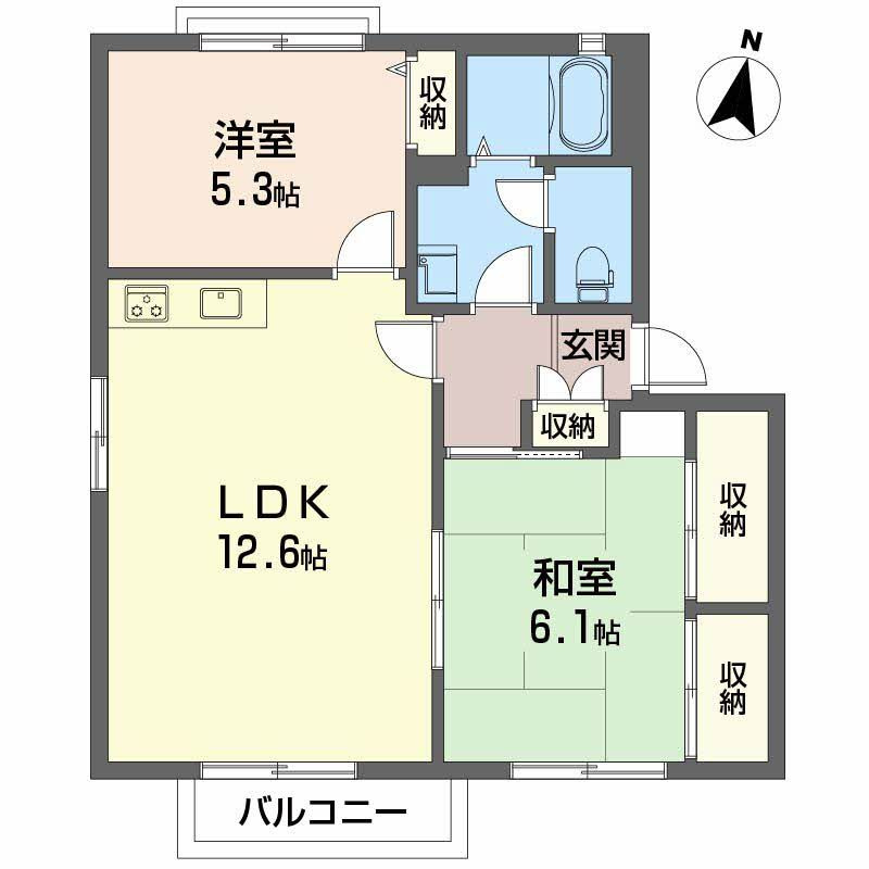 アークヒルズ中村 Ｈ棟の間取り