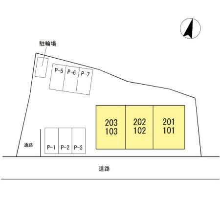 メゾンソレイユの区画図